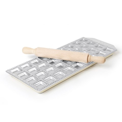 Foremka z wałkiem do wyrobu klasycznych pierożków Ravioli 36szt - Hendi 975534 Hendi Foremka z wałkiem do wyrobu klasycznych pierożków Ravioli 36szt - Hendi 975534 Hendi