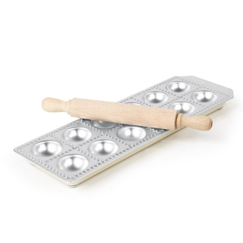 Foremka z wałkiem do wyrobu okrągłych pierożków Ravioli 12szt - Hendi 975541 Hendi Foremka z wałkiem do wyrobu okrągłych pierożków Ravioli 12szt - Hendi 975541 Hendi