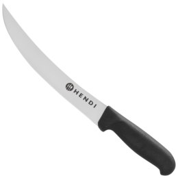 Nóż masarski do trybowania i filetowania mięsa zakrzywiony dł. 260 mm - Hendi 840177 Hendi