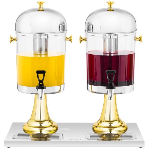 Dyspenser dozownik chłodzący bufetowy do soków napojów podwójny 2 x 8 l Royal Catering Dyspenser dozownik chłodzący bufetowy do soków napojów podwójny 2 x 8 l Royal Catering