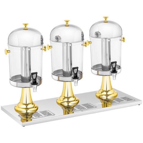 Dyspenser dozownik chłodzący bufetowy do soków napojów potrójny 3 x 8 l Royal Catering Dyspenser dozownik chłodzący bufetowy do soków napojów potrójny 3 x 8 l Royal Catering