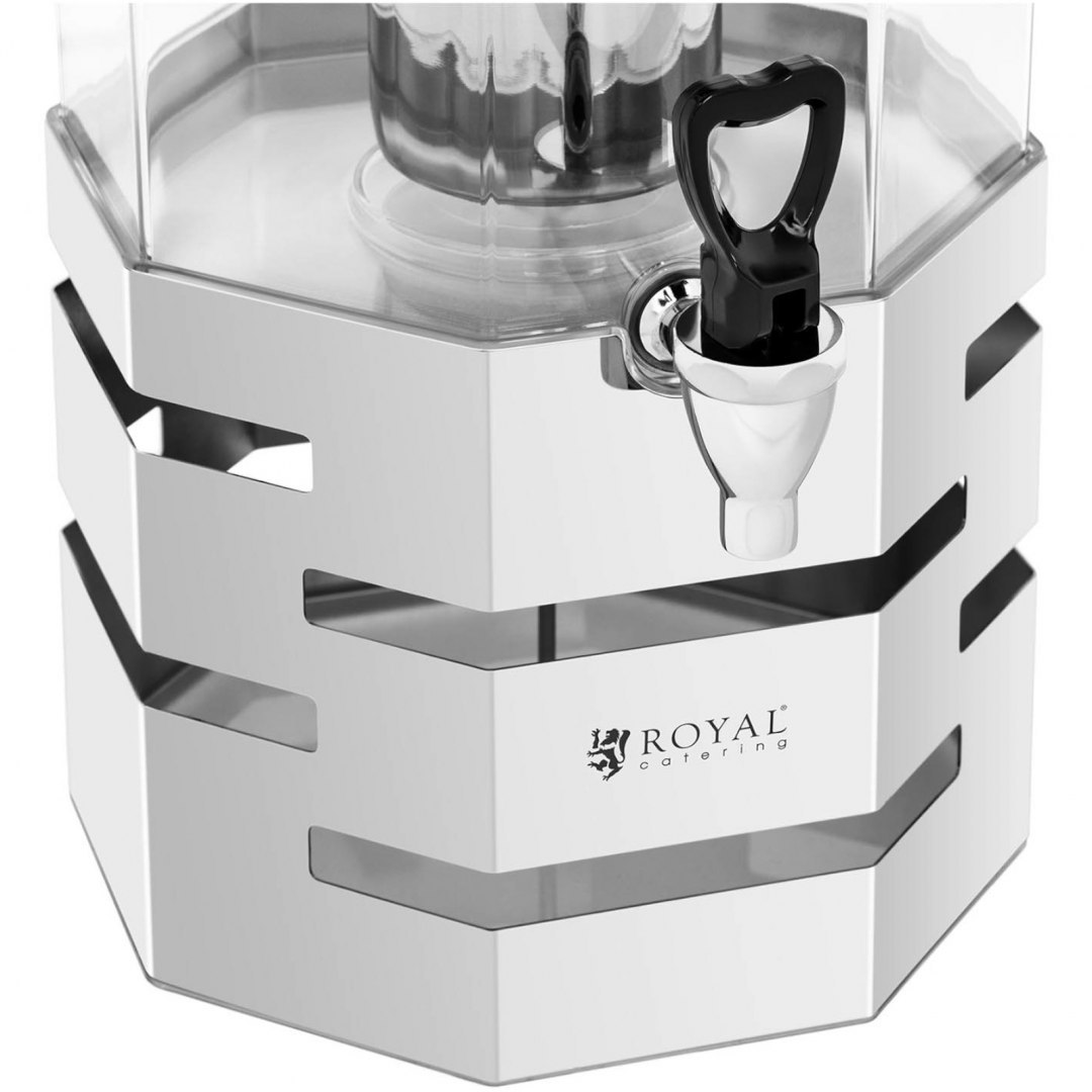Dyspenser dozownik chłodzący bufetowy do soków napojów trzypoziomowy 3 x 3.5 l Royal Catering Dyspenser dozownik chłodzący bufetowy do soków napojów trzypoziomowy 3 x 3.5 l Royal Catering