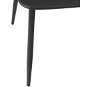Krzesło nowoczesne kubełkowe z oparciem ażurowym 2 szt. czarne Royal Catering