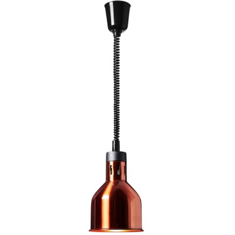 Lampa grzewcza do potraw na podczerwień IR wisząca mosiądz śr. 17.5 cm 250 W Royal Catering Lampa grzewcza do potraw na podczerwień IR wisząca mosiądz śr. 17.5 cm 250 W Royal Catering