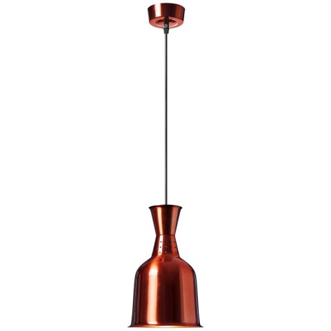 Lampa grzewcza do potraw na podczerwień IR wisząca mosiądz śr. 19 cm 250 W Royal Catering Lampa grzewcza do potraw na podczerwień IR wisząca mosiądz śr. 19 cm 250 W Royal Catering