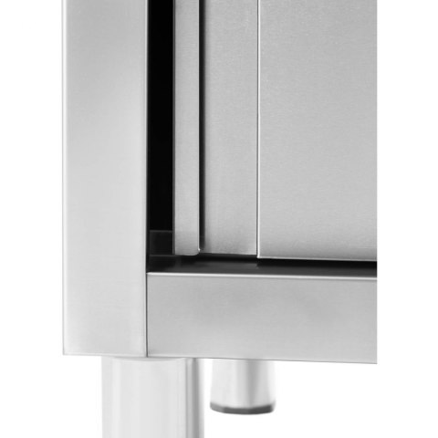 Zlew basen gastronomiczny dwukomorowy z szafką z drzwiami przesuwnymi 160 x 60 x 95 cm Royal Catering Zlew basen gastronomiczny dwukomorowy z szafką z drzwiami przesuwnymi 160 x 60 x 95 cm Royal Catering