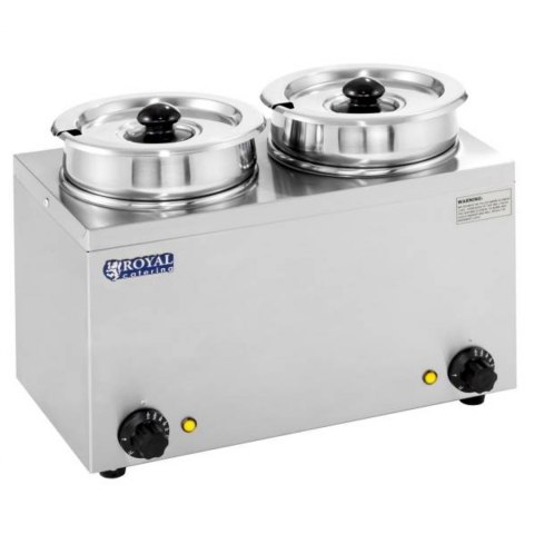 Bemar elektryczny podgrzewacz do zupy 300W 230V 2 x 3.8L Royal Catering Bemar elektryczny podgrzewacz do zupy 300W 230V 2 x 3.8L Royal Catering