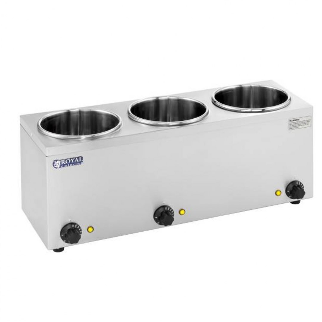 Bemar elektryczny podgrzewacz do zupy 450W 230V 3 x 3.8L Royal Catering Bemar elektryczny podgrzewacz do zupy 450W 230V 3 x 3.8L Royal Catering
