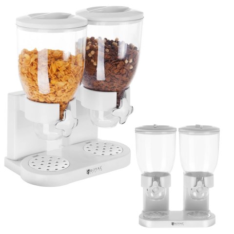 Dozownik dyspenser do produktów sypkich płatków muesli bakalii kawy 2 x 3.5L Royal Catering Dozownik dyspenser do produktów sypkich płatków muesli bakalii kawy 2 x 3.5L Royal Catering
