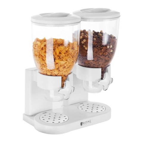 Dozownik dyspenser do produktów sypkich płatków muesli bakalii kawy 2 x 3.5L Royal Catering Dozownik dyspenser do produktów sypkich płatków muesli bakalii kawy 2 x 3.5L Royal Catering