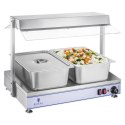Elektryczna płyta taca grzewcza kompaktowa 2 lampy halogenowe 1100W 230V Royal Catering