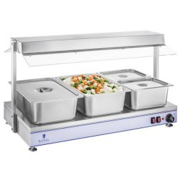 Elektryczna płyta taca grzewcza kompaktowa 4 lampy halogenowe 2000W 230V Royal Catering