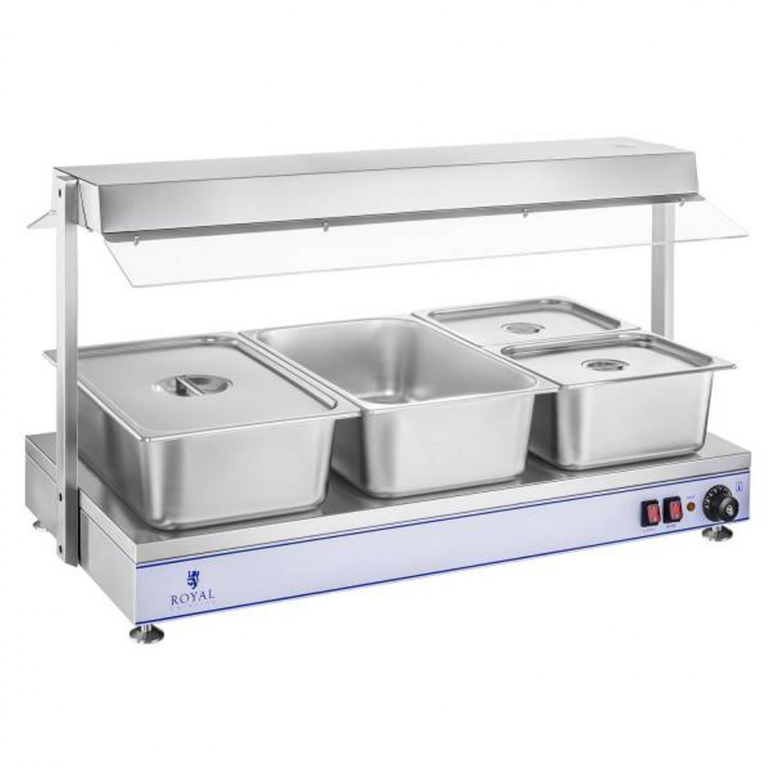 Elektryczna płyta taca grzewcza kompaktowa 4 lampy halogenowe 2000W 230V Royal Catering Elektryczna płyta taca grzewcza kompaktowa 4 lampy halogenowe 2000W 230V Royal Catering