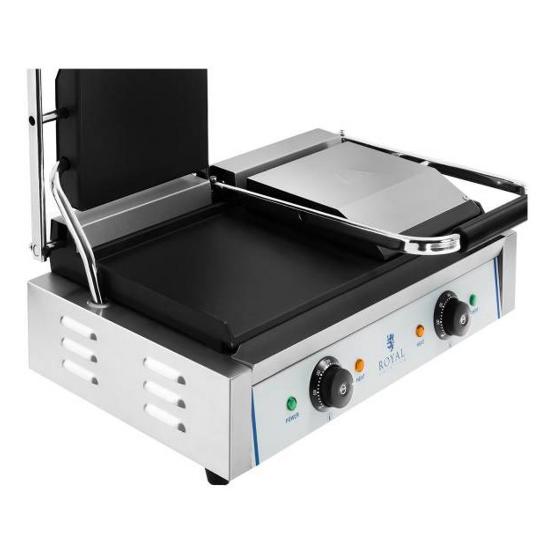 Kontakt grill kontaktowy dwustronny podwójny gładki 3600W 230V Royal Catering Royal Catering Kontakt grill kontaktowy dwustronny podwójny gładki 3600W 230V Royal Catering Royal Catering