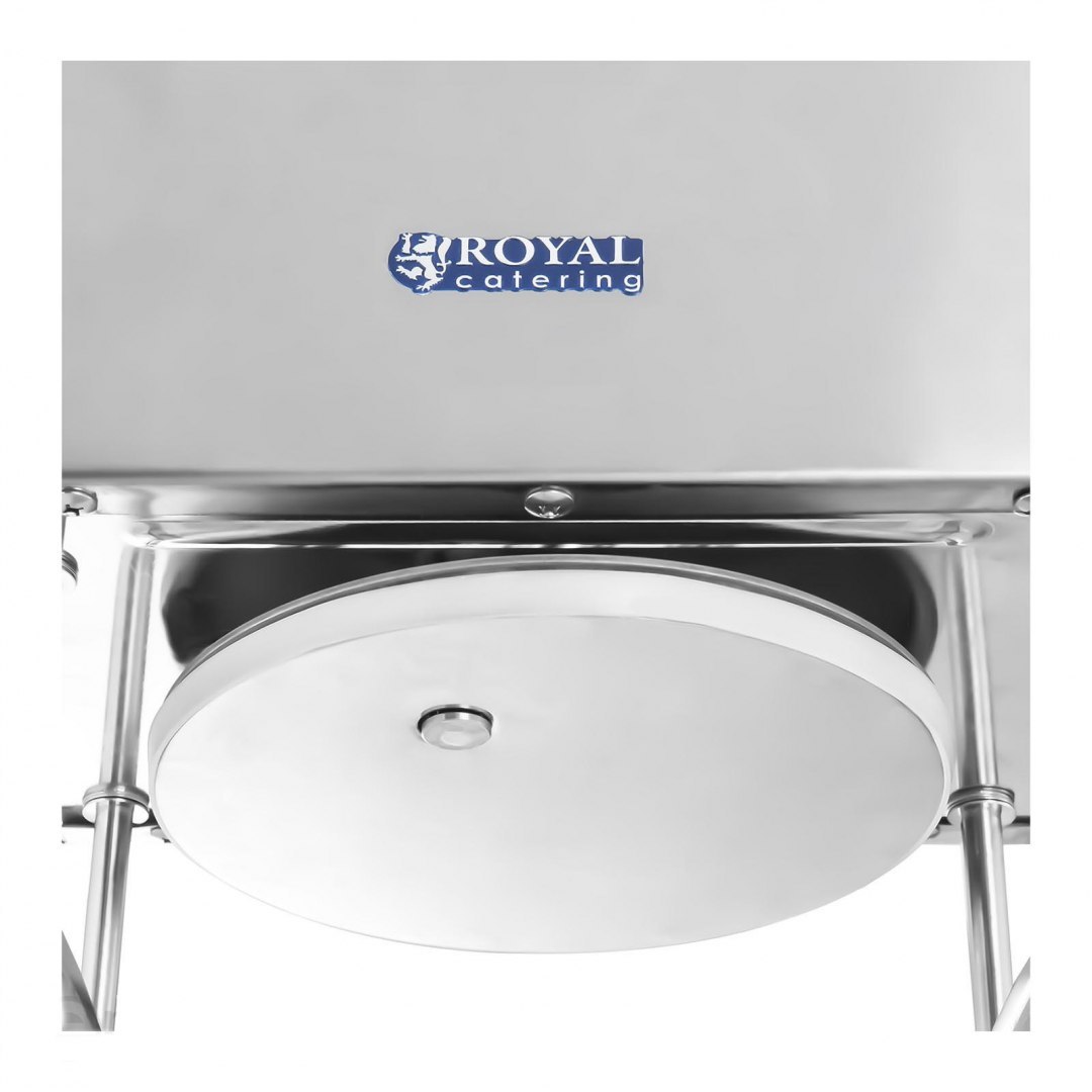 Napełniacz nadziewarka do kiełbasy elektryczna z silnikiem Royal Catering + 4 lejki 10L Royal Catering Napełniacz nadziewarka do kiełbasy elektryczna z silnikiem Royal Catering + 4 lejki 10L Royal Catering