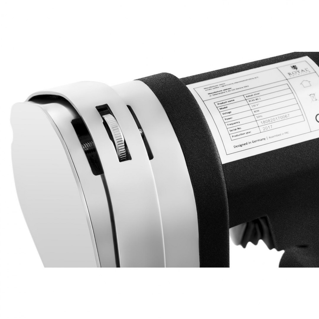 Nóż do kebaba gyrosa elektryczny Royal Catering 3200 obr/min 230V 80W Royal Catering Nóż do kebaba gyrosa elektryczny Royal Catering 3200 obr/min 230V 80W Royal Catering