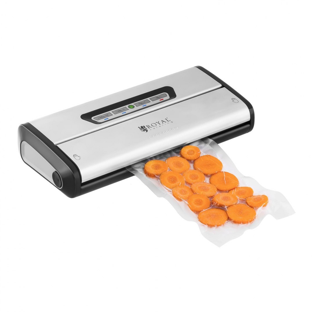 Pakowarka zgrzewarka próżniowa listwowa na worki do żywności 28cm 175W 230V Royal Catering Royal Catering Pakowarka zgrzewarka próżniowa listwowa na worki do żywności 28cm 175W 230V Royal Catering Royal Catering