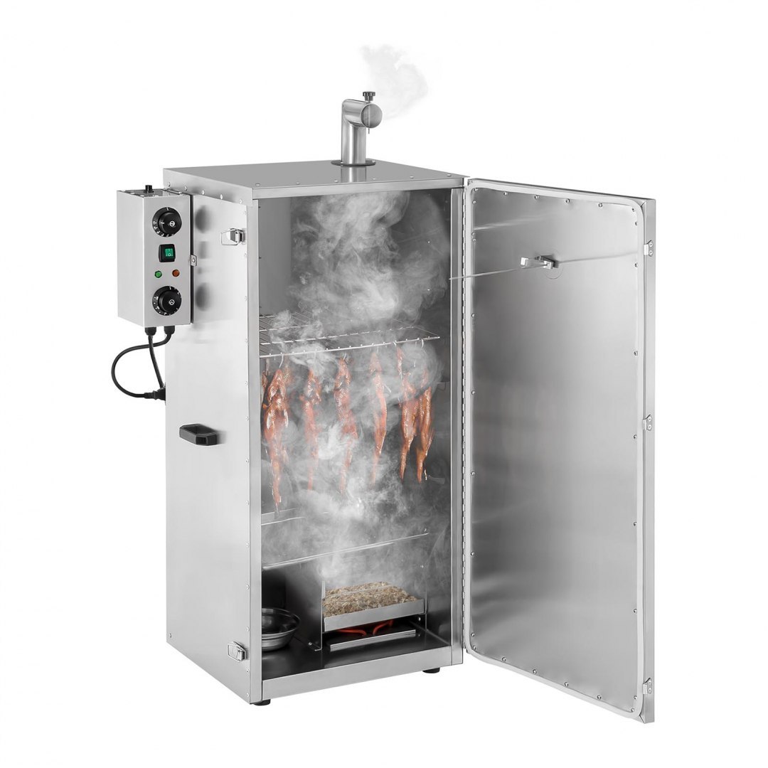 Piec do wędzenia wędzarnia elektryczna na wiórki zrębki 4 ruszty 70L 1000W Royal Catering Royal Catering Piec do wędzenia wędzarnia elektryczna na wiórki zrębki 4 ruszty 70L 1000W Royal Catering Royal Catering