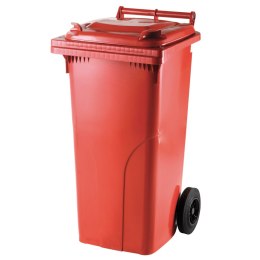 Pojemnik kubeł na odpady i śmieci ATESTY Europlast Austria - czerwony 120L Europlast Austria