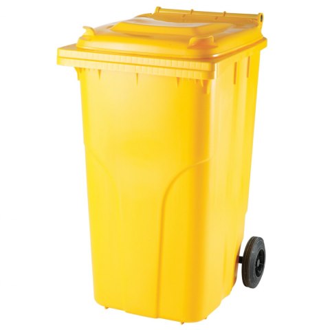 Pojemnik kubeł na odpady i śmieci ATESTY Europlast Austria - żółty 240L Europlast Austria