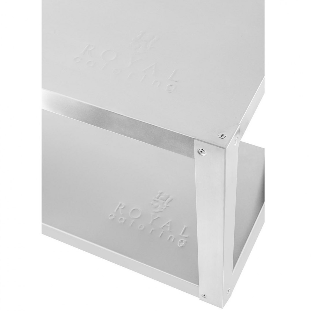 Półka wisząca ścienna podwójna 38 x 120 x 50 cm Royal Catering Royal Catering Półka wisząca ścienna podwójna 38 x 120 x 50 cm Royal Catering Royal Catering
