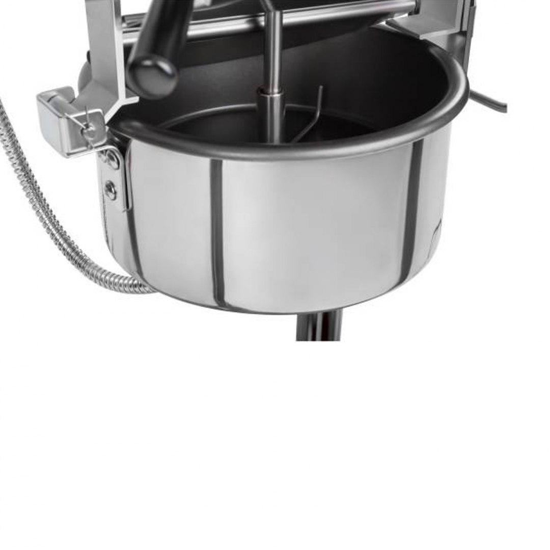Profesjonalna wydajna maszyna do popcornu mobilna na wózku 230V 1.6kW czarna Royal Catering Profesjonalna wydajna maszyna do popcornu mobilna na wózku 230V 1.6kW czarna Royal Catering