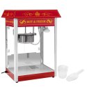 Profesjonalna wydajna maszyna do popcornu nastawna 230V 1.6kW czerwona Royal Catering