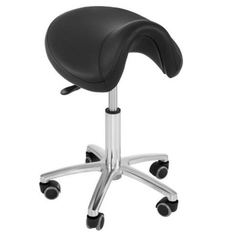 Stołek taboret hoker siodłowy mobilny na kółkach Physa SORANO czarny Physa Stołek taboret hoker siodłowy mobilny na kółkach Physa SORANO czarny Physa