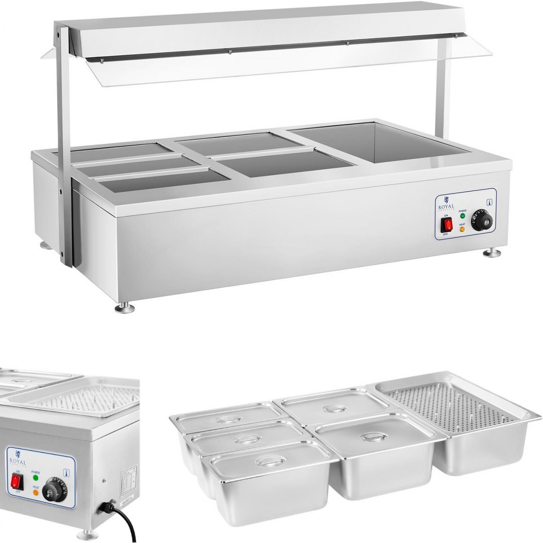 Suchy bemar podgrzewacz bez wody wolnostojący 6 x GN 150mm 55L Royal Catering Royal Catering Suchy bemar podgrzewacz bez wody wolnostojący 6 x GN 150mm 55L Royal Catering Royal Catering