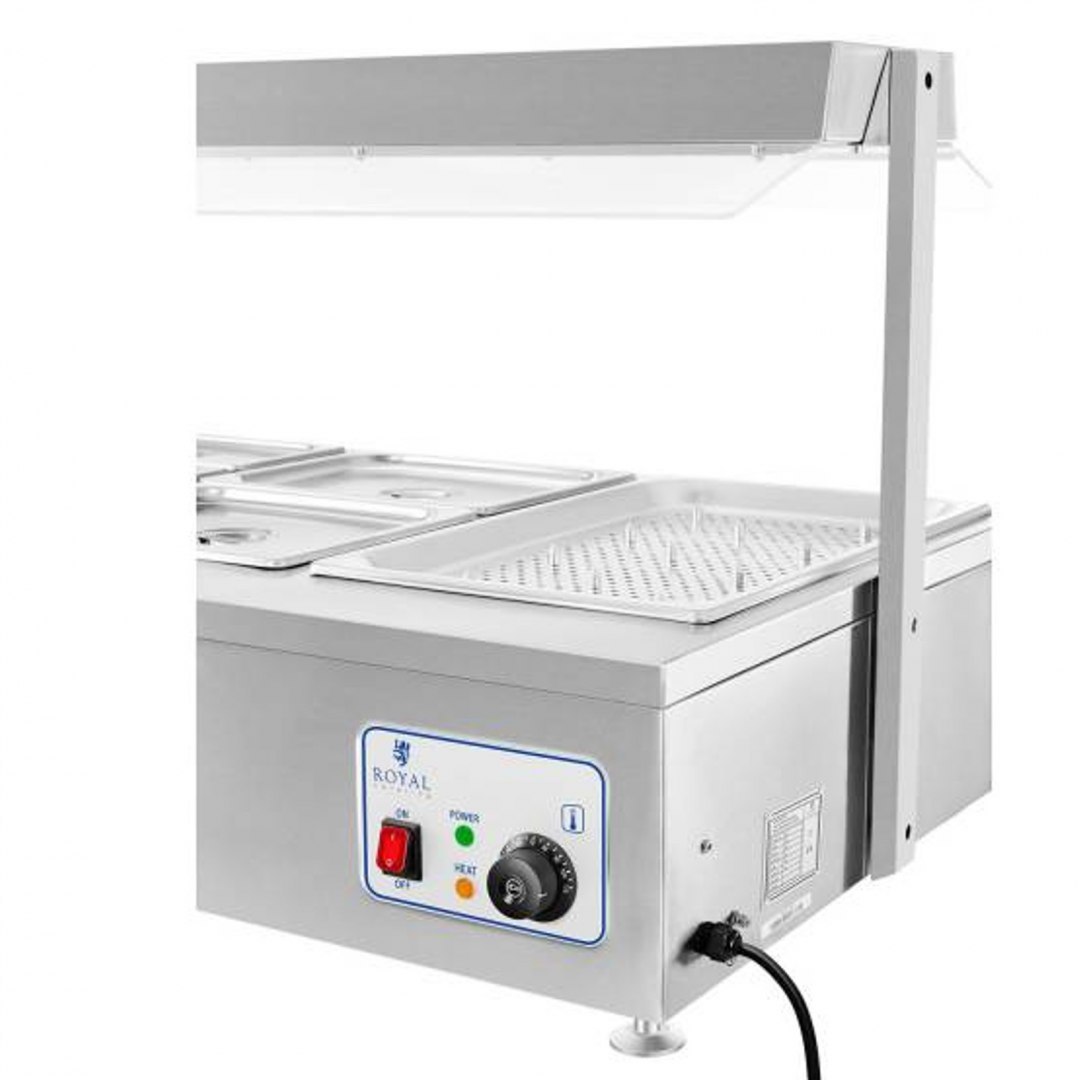 Suchy bemar podgrzewacz bez wody wolnostojący 6 x GN 150mm 55L Royal Catering Royal Catering Suchy bemar podgrzewacz bez wody wolnostojący 6 x GN 150mm 55L Royal Catering Royal Catering