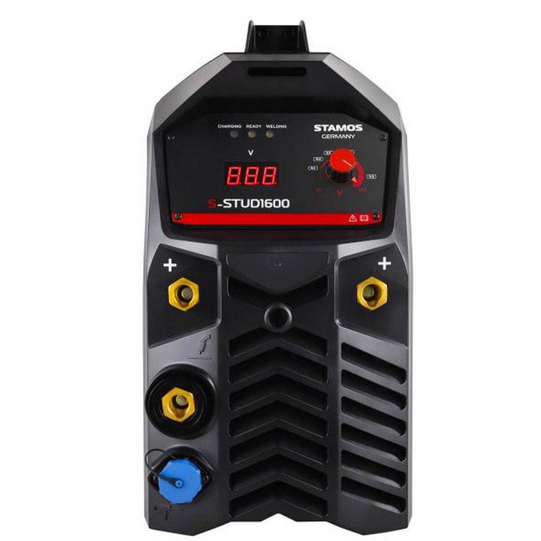 Zgrzewarka przypawarka kondensatorowa do śrub gwoździ kołków metalowych M3 - M8 S-STUD1600 Juli Stamos Germany Stamos Germany Zgrzewarka przypawarka kondensatorowa do śrub gwoździ kołków metalowych M3 - M8 S-STUD1600 Juli Stamos Germany Stamos Germany