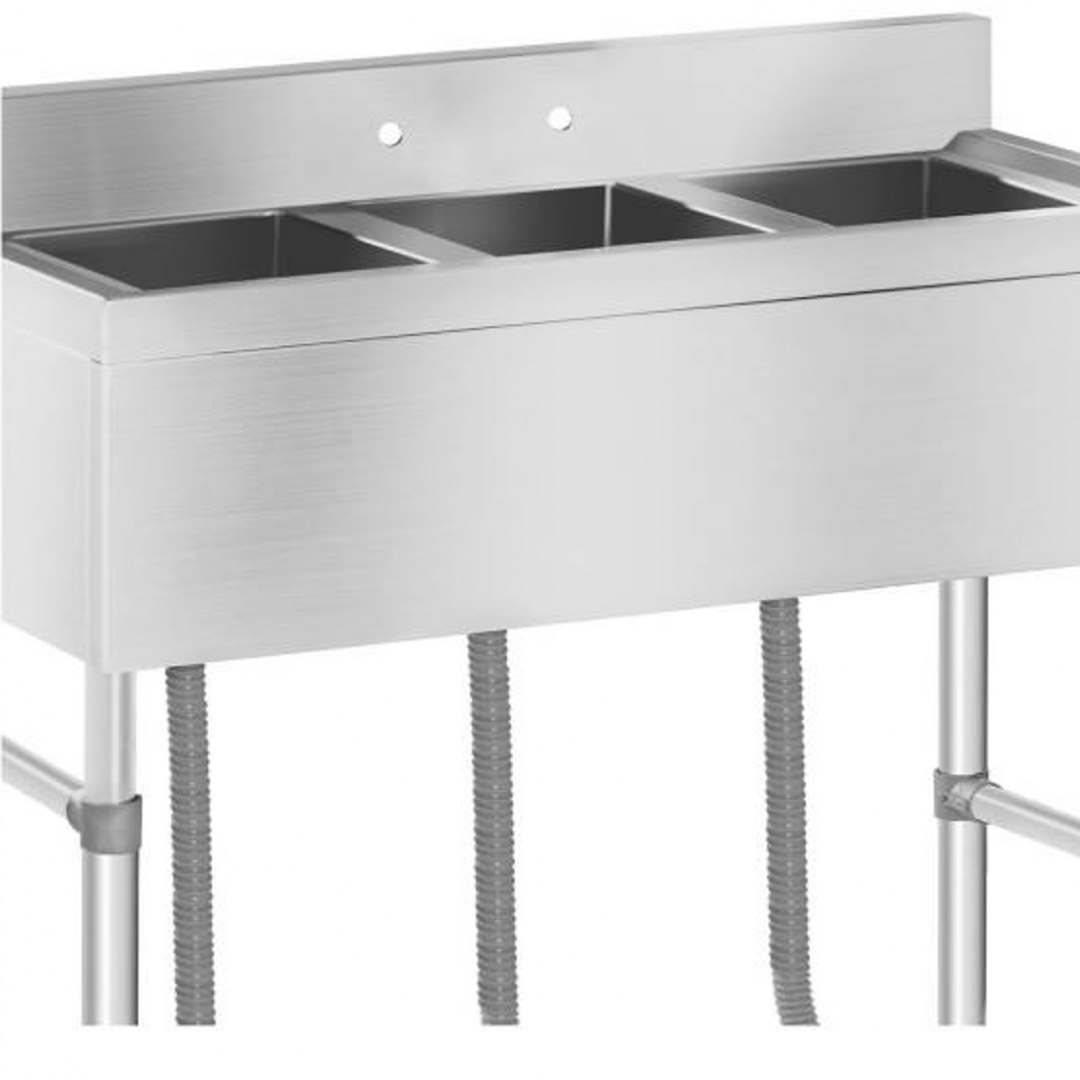 Zlew gastronomiczny ze stali nierdzewnej basen 3 komorowy 100x50cm Royal Catering Zlew gastronomiczny ze stali nierdzewnej basen 3 komorowy 100x50cm Royal Catering