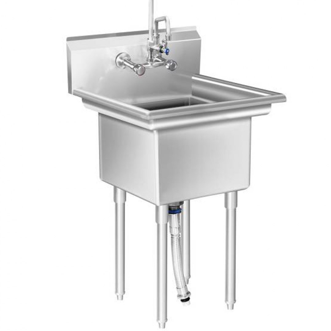 Zlew gastronomiczny ze stali nierdzewnej basen jednokomorowy 60x58cm Royal Catering Zlew gastronomiczny ze stali nierdzewnej basen jednokomorowy 60x58cm Royal Catering