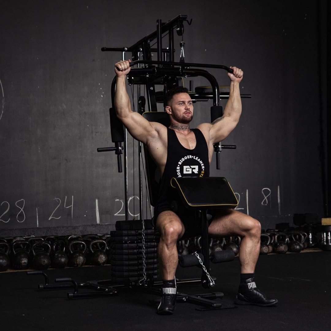 Atlas do ćwiczeń wielofunkcyjny domowa siłownia 7- stanowisk do 120 kg GYMREX Atlas do ćwiczeń wielofunkcyjny domowa siłownia 7- stanowisk do 120 kg GYMREX