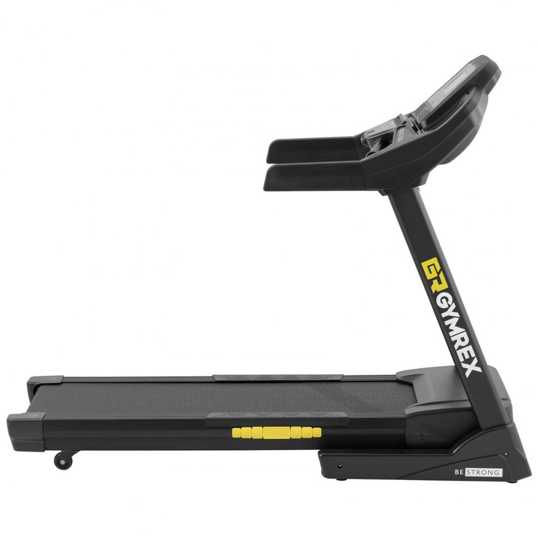 Bieżnia elektryczna składana treningowa do 150 kg 12 programów wentylator LCD 1837 W GYMREX Bieżnia elektryczna składana treningowa do 150 kg 12 programów wentylator LCD 1837 W GYMREX