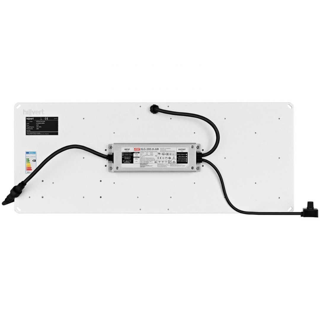 Lampa do uprawy wzrostu roślin pełne spektrum 60 x 24 cm 468 LED 2000 W srebrna Hillvert Lampa do uprawy wzrostu roślin pełne spektrum 60 x 24 cm 468 LED 2000 W srebrna Hillvert