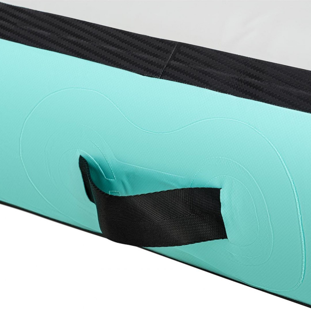 Mata materac ścieżka gimnastyczna akrobatyczna nadmuchiwana 400 x 100 x 20 cm zielona GYMREX Mata materac ścieżka gimnastyczna akrobatyczna nadmuchiwana 400 x 100 x 20 cm zielona GYMREX