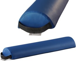 Półwałek rehabilitacyjny lędźwiowy do masażu ćwiczeń z uchwytem 64.5 x 15 x 7.5 cm niebieski Physa