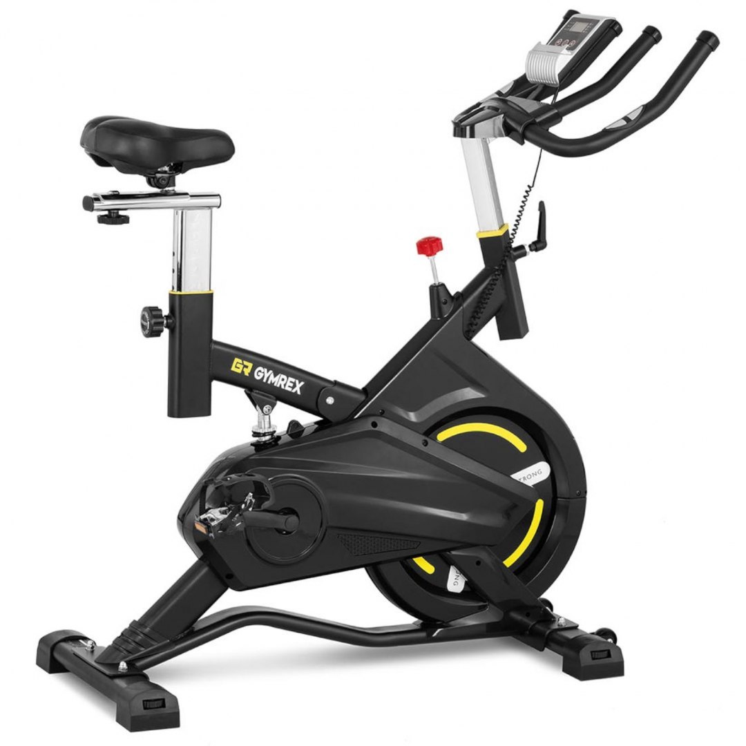 Rower rowerek stacjonarny spinningowy treningowy do 100 kg - koło zamachowe 13 kg GYMREX Rower rowerek stacjonarny spinningowy treningowy do 100 kg - koło zamachowe 13 kg GYMREX