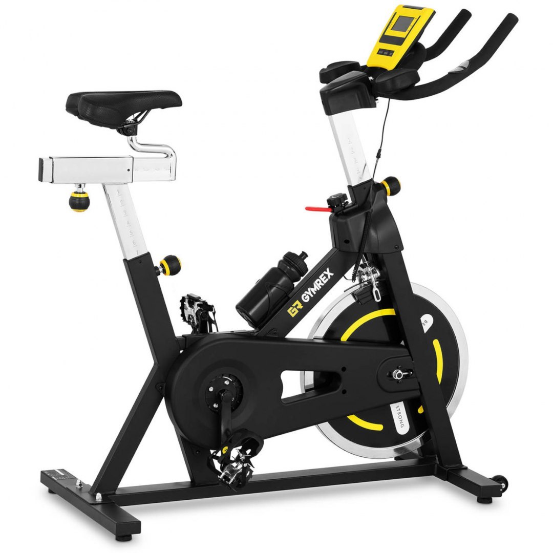 Rower rowerek stacjonarny spinningowy treningowy do 100 kg - koło zamachowe 18 kg GYMREX Rower rowerek stacjonarny spinningowy treningowy do 100 kg - koło zamachowe 18 kg GYMREX