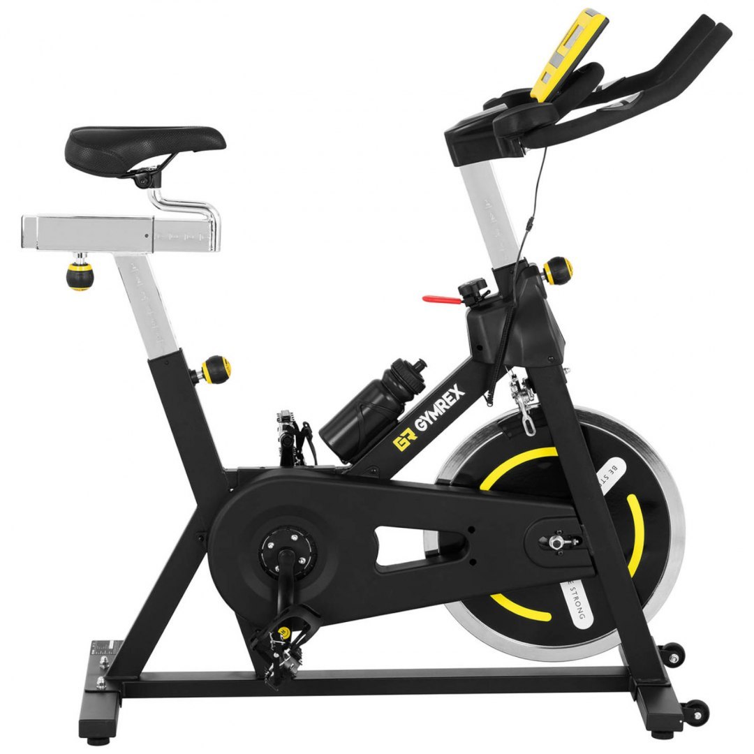 Rower rowerek stacjonarny spinningowy treningowy do 100 kg - koło zamachowe 18 kg GYMREX Rower rowerek stacjonarny spinningowy treningowy do 100 kg - koło zamachowe 18 kg GYMREX