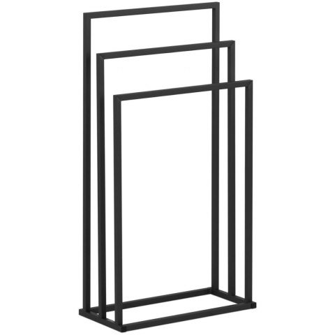 Stojak wieszak na 3 ręczniki wolnostojący podłogowy STAL 45 x 21.5 x 84 cm ciemnoszary Physa Stojak wieszak na 3 ręczniki wolnostojący podłogowy STAL 45 x 21.5 x 84 cm ciemnoszary Physa