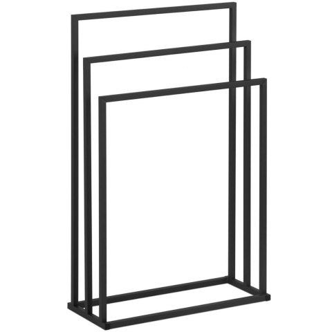 Stojak wieszak na 3 ręczniki wolnostojący podłogowy STAL 55 x 21.5 x 84 cm ciemnoszary Physa Stojak wieszak na 3 ręczniki wolnostojący podłogowy STAL 55 x 21.5 x 84 cm ciemnoszary Physa