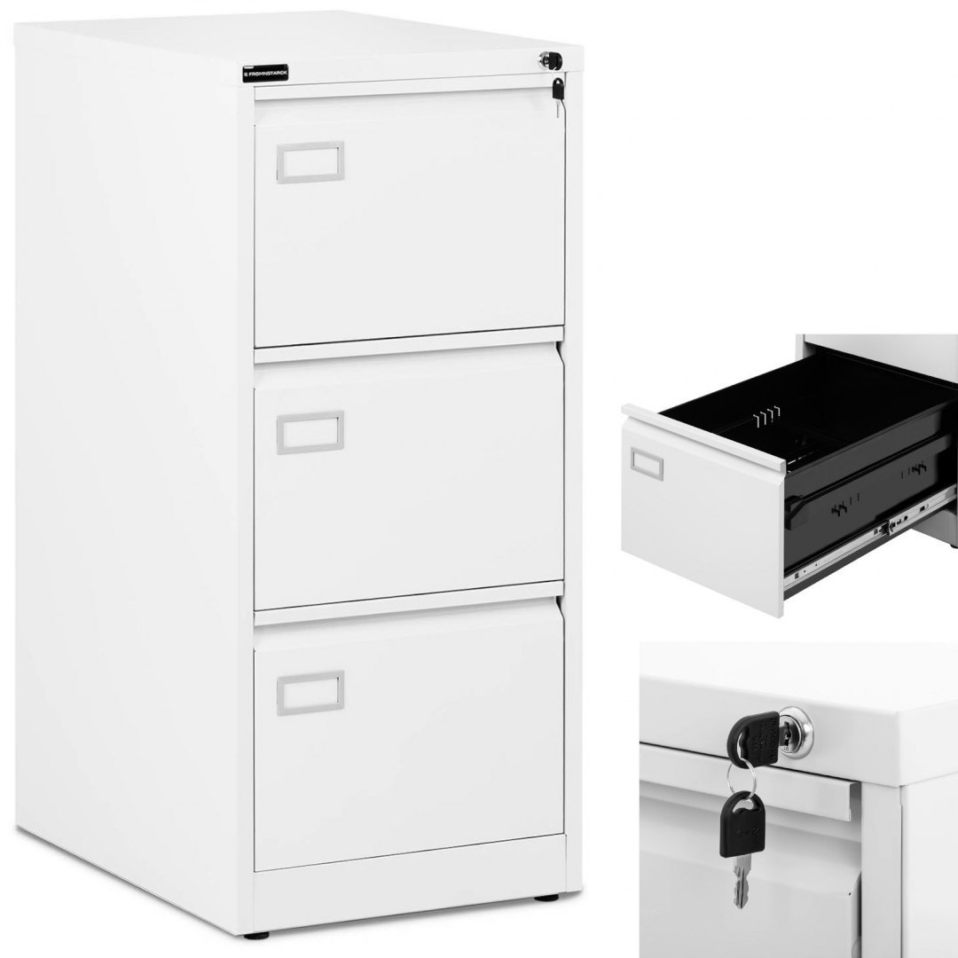 Szafa kartotekowa biurowa metalowa do kartotek dokumentów A4/F4 3 szuflady FROMM&STARCK Szafa kartotekowa biurowa metalowa do kartotek dokumentów A4/F4 3 szuflady FROMM&STARCK