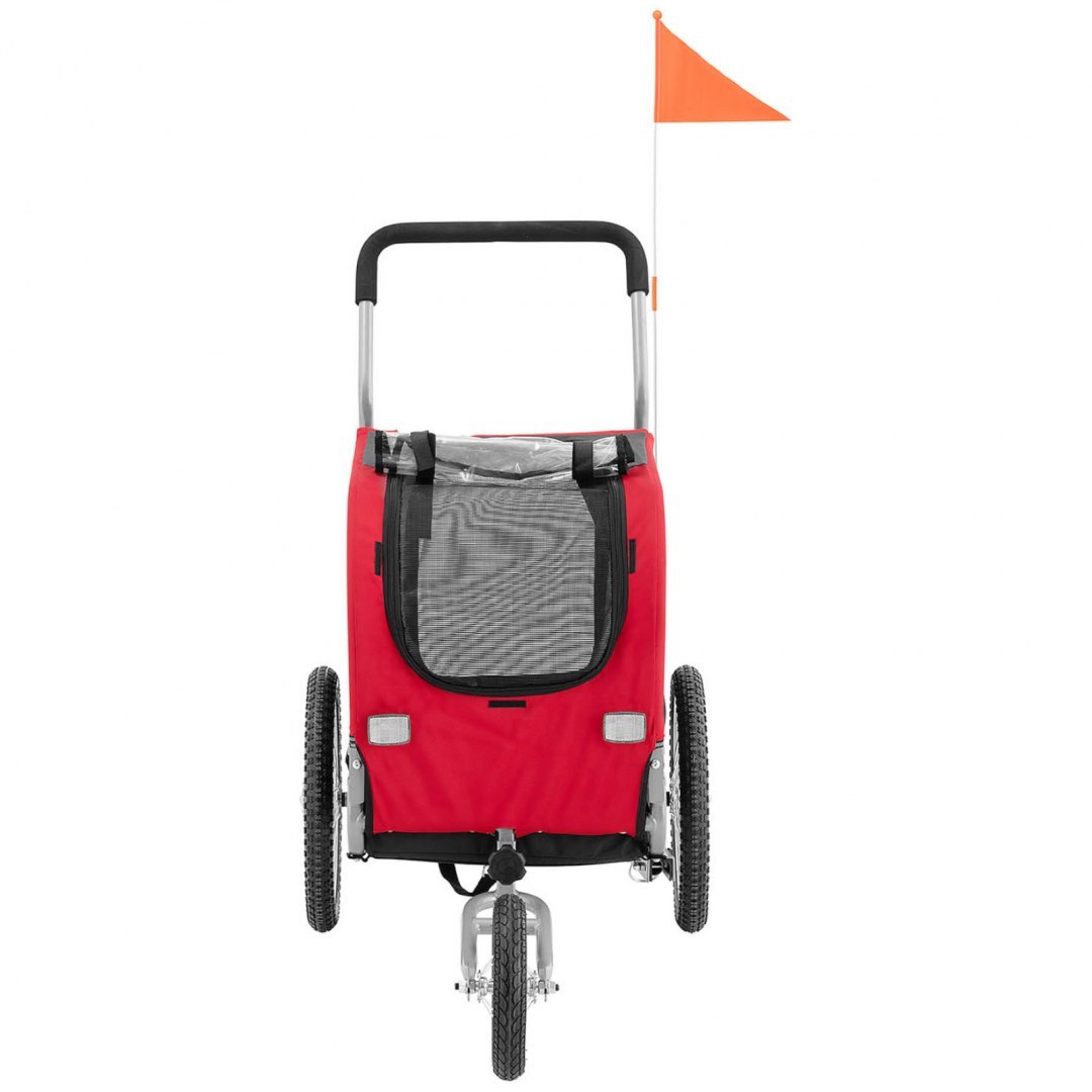 Wózek przyczepka rowerowa transportowa z plandeką do przewozu zwierząt psów do 20 kg UNIPRODO Wózek przyczepka rowerowa transportowa z plandeką do przewozu zwierząt psów do 20 kg UNIPRODO