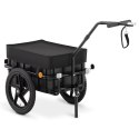 Wózek przyczepka rowerowa transportowa z pudełkiem i odblaskami do 35 kg + plandeka UNIPRODO