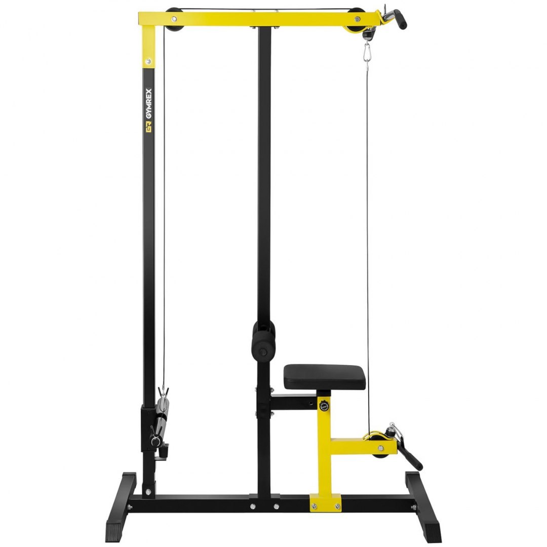 Wyciag górny do ćwiczeń mięśni pleców ramion domowa siłownia do 120 kg GYMREX Wyciag górny do ćwiczeń mięśni pleców ramion domowa siłownia do 120 kg GYMREX