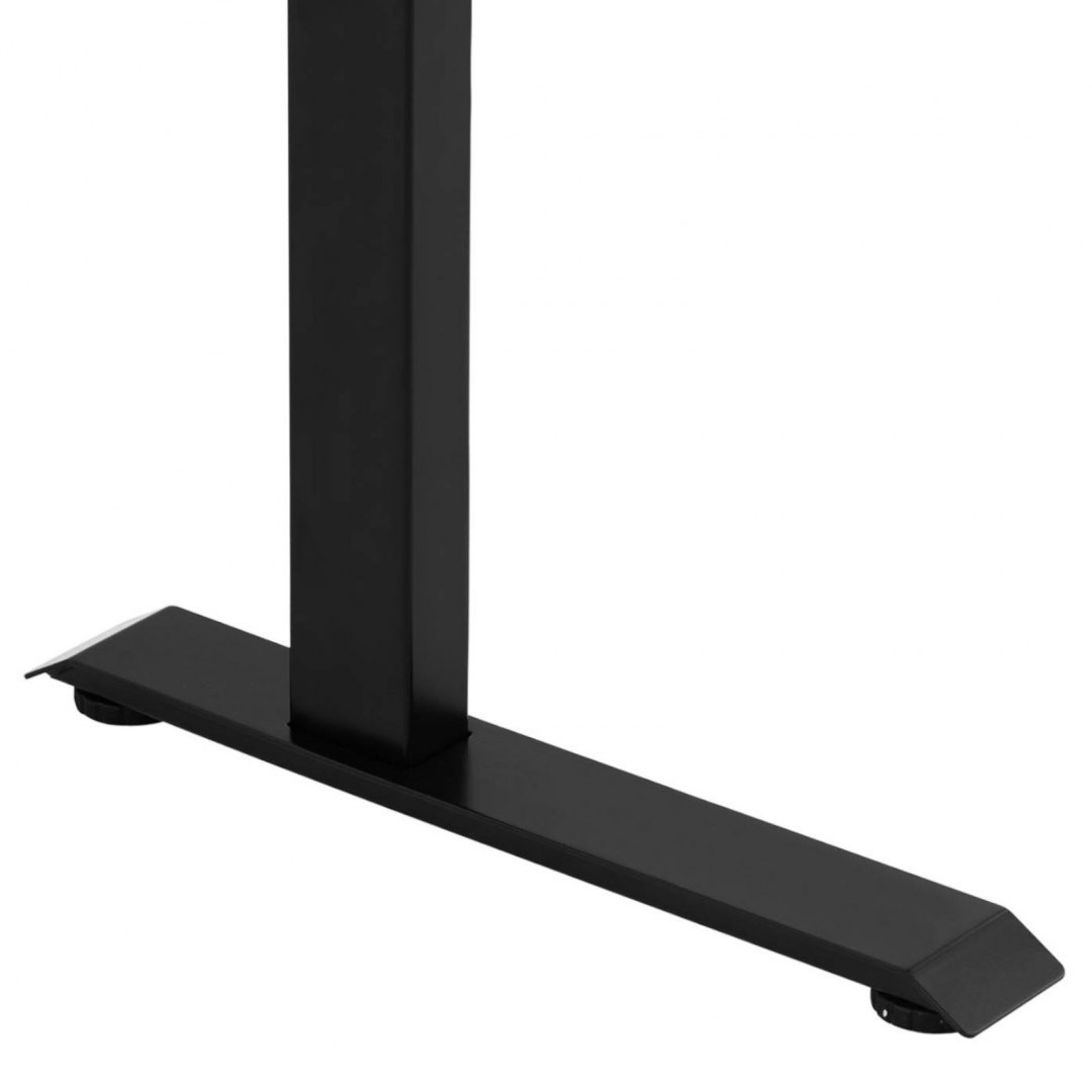 Biurko z regulacją wysokości eletryczne blat 120x60 cm wys. 730-1233 mm BIAŁO-CZARNE FROMM&STARCK Biurko z regulacją wysokości eletryczne blat 120x60 cm wys. 730-1233 mm BIAŁO-CZARNE FROMM&STARCK