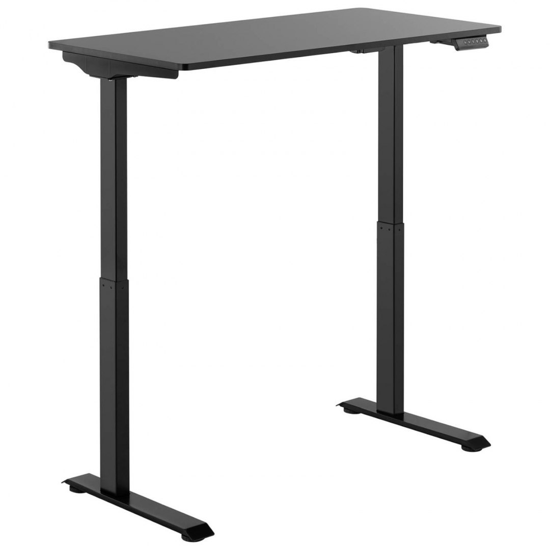 Biurko z regulacją wysokości eletryczne blat 120x60 cm wys. 730-1233 mm CZARNE FROMM&STARCK Biurko z regulacją wysokości eletryczne blat 120x60 cm wys. 730-1233 mm CZARNE FROMM&STARCK