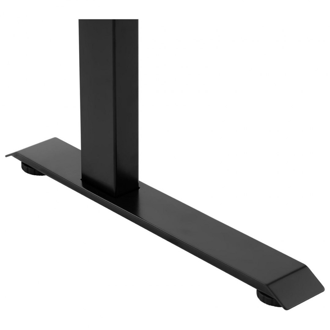 Biurko z regulacją wysokości eletryczne blat 120x60 cm wys. 730-1233 mm CZARNO-BRĄZOWE FROMM&STARCK Biurko z regulacją wysokości eletryczne blat 120x60 cm wys. 730-1233 mm CZARNO-BRĄZOWE FROMM&STARCK